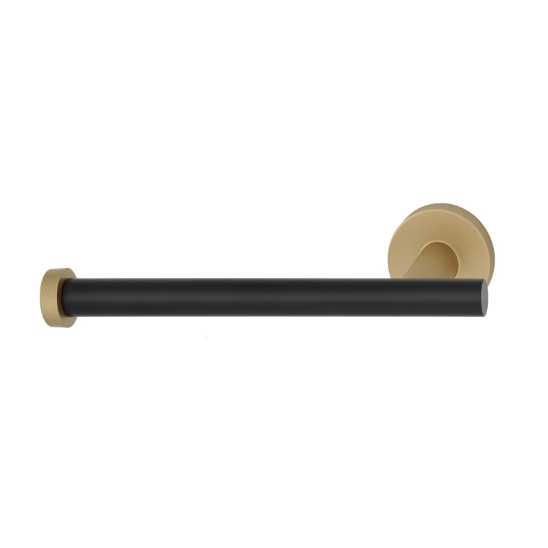 Vita Bella Bath Tissue Holder, Champagne/Matte Black