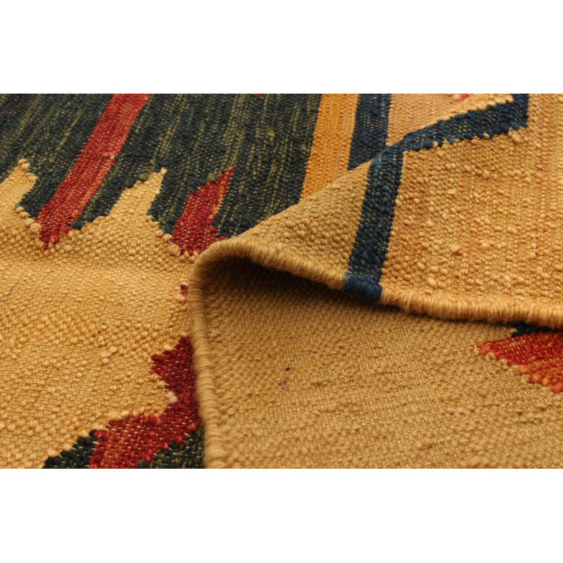 Tapis beige en laine fabriqué à la main O'Brien