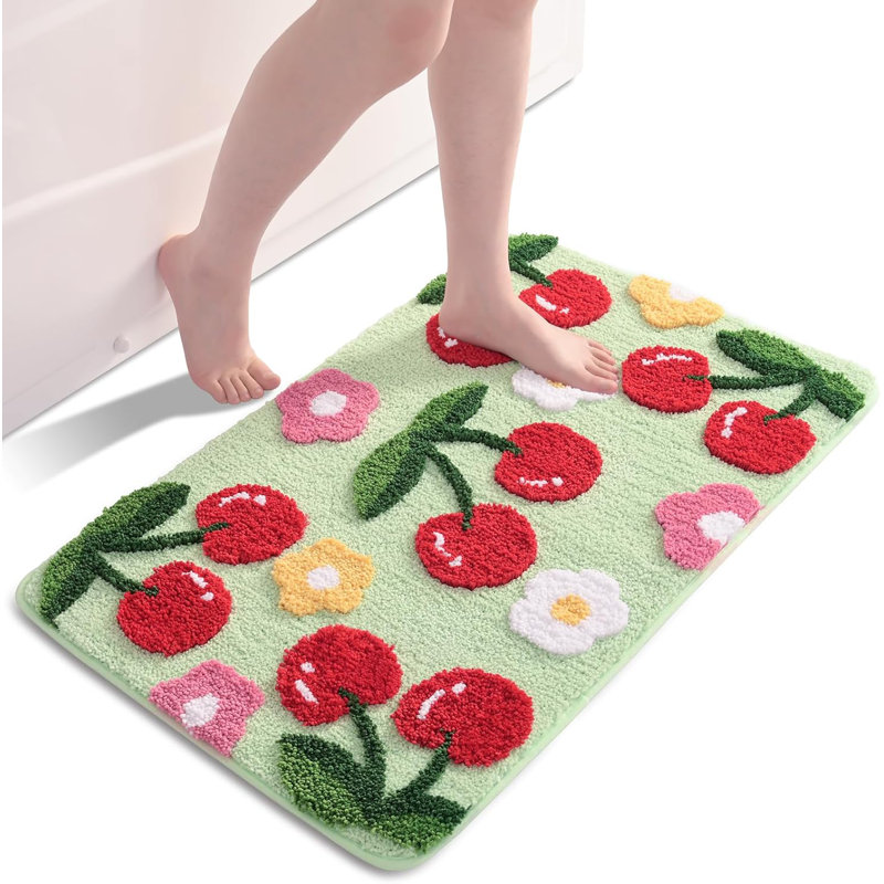Non-Slip Bath Mat, Green
