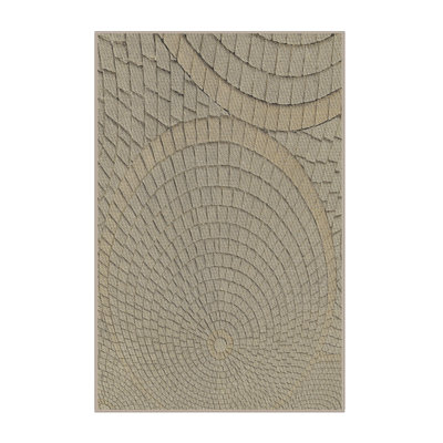 Tapis brun tissé à la machine