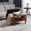 Repose-pieds carré en bois massif avec rangement 31,5 po Marcelles-146959364