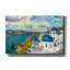  «Blue Domes Of Oia Santorini Grèce» par Pedro Gavidia, art mural sur toile, 40 po x 26 po