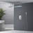 Genoa Sandino Thermostatic Ceiling Mount Rain Fall LED Shower Set