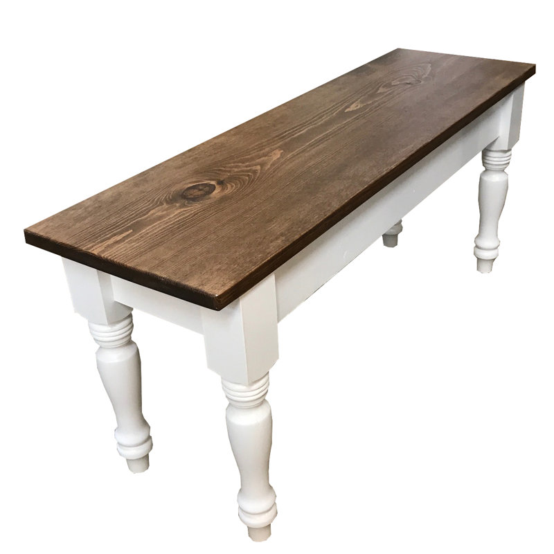 Gephart Solid Wood Bench, 17" H x 30" W x 12" D
