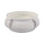 Bougie décorative bol décoratif - Bougie élégante moderne pour bibliothèque, table basse, chambre à coucher et décor de salon - 12 po, blanc