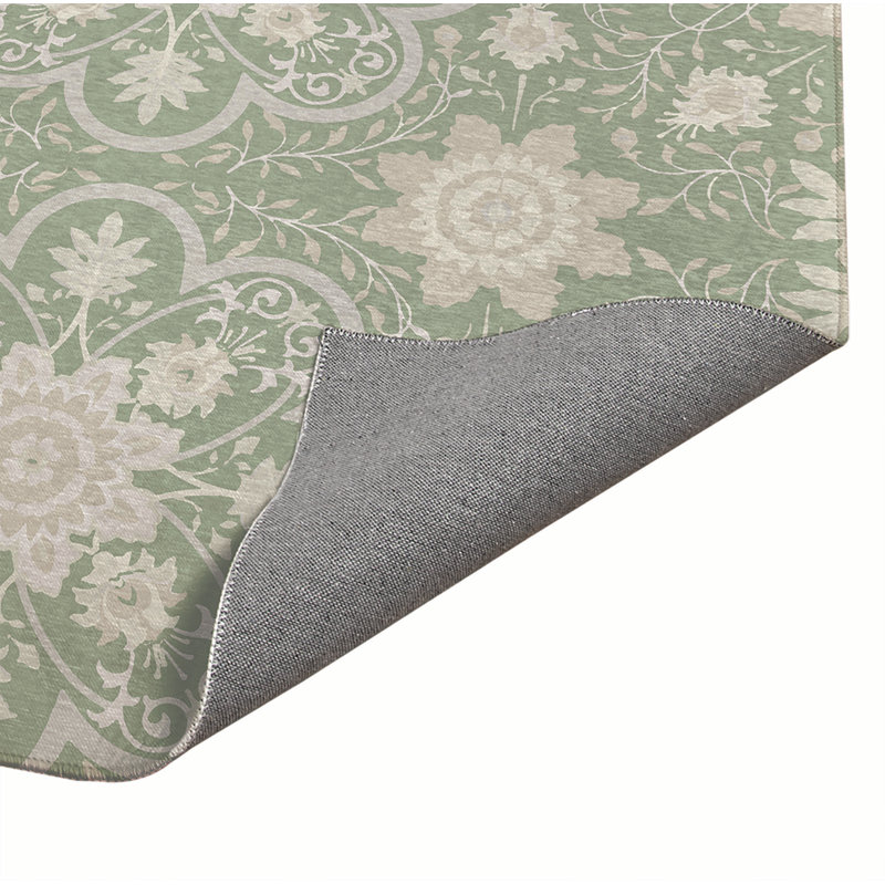 Skyler Kitchen Mat, Sage, Rectangle 4' x 6'