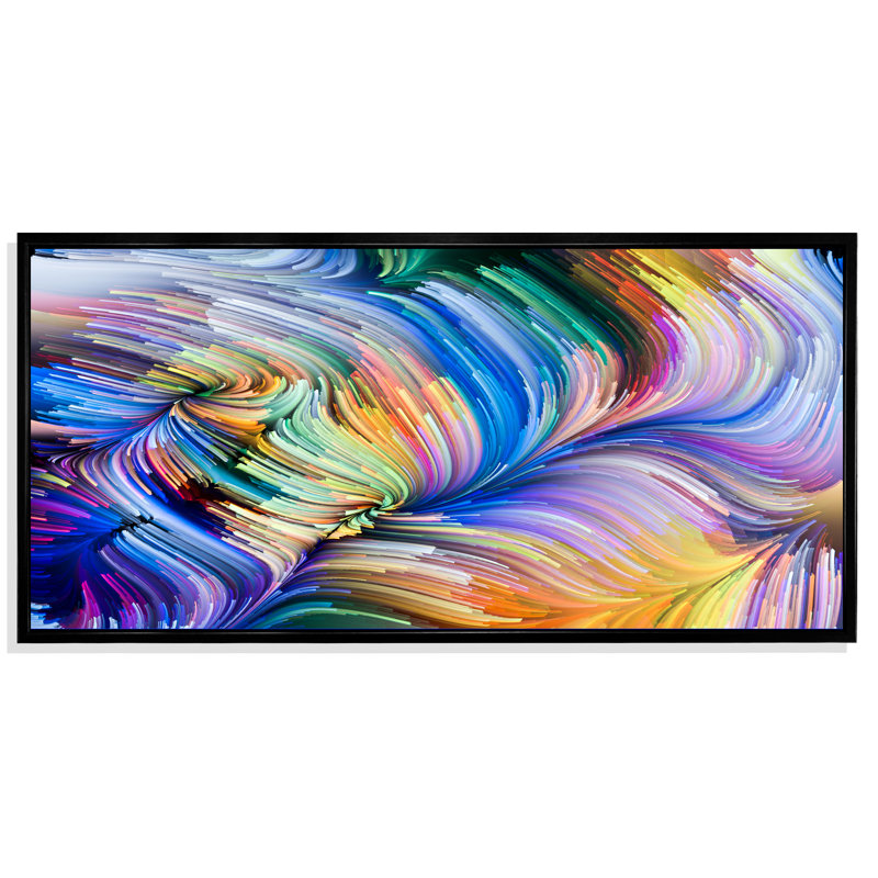 «Living Liquide Art II», impression sur toile, Cadre noir, H 8 po x l 12 po x P 1 po