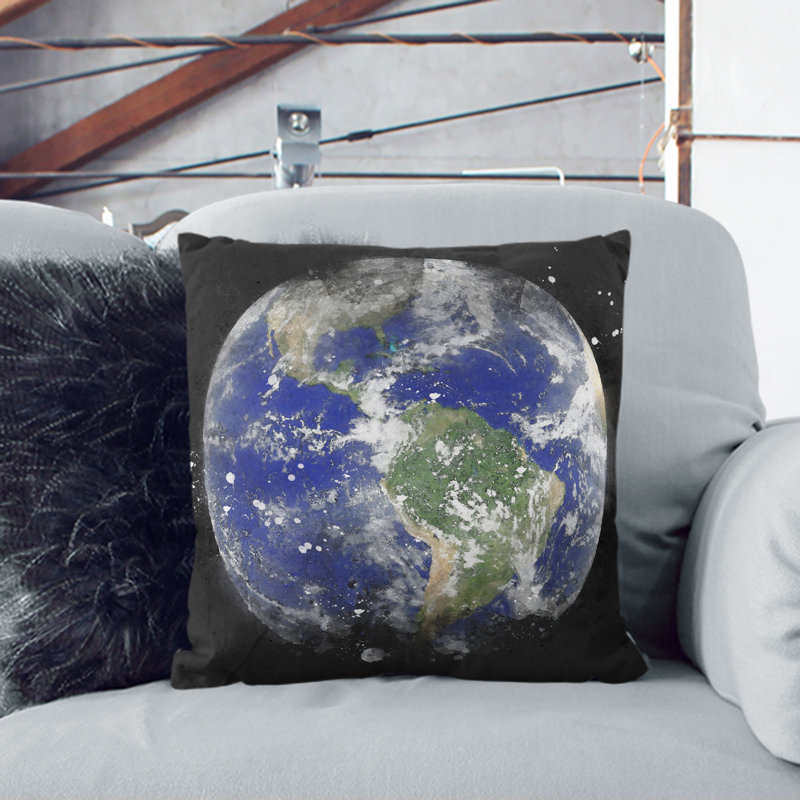 Square Throw Cushion, 55cm H x 55cm W x 20cm D, White