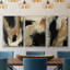 Baked Paintstrokes I, reproduction encadrée sur toile 3 pièces-91887771-91887776