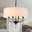 Lustre tambour en cristal 4 lumières Kayia