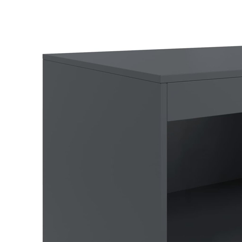 Alonah Steel Accent Cabinet, Anthracite