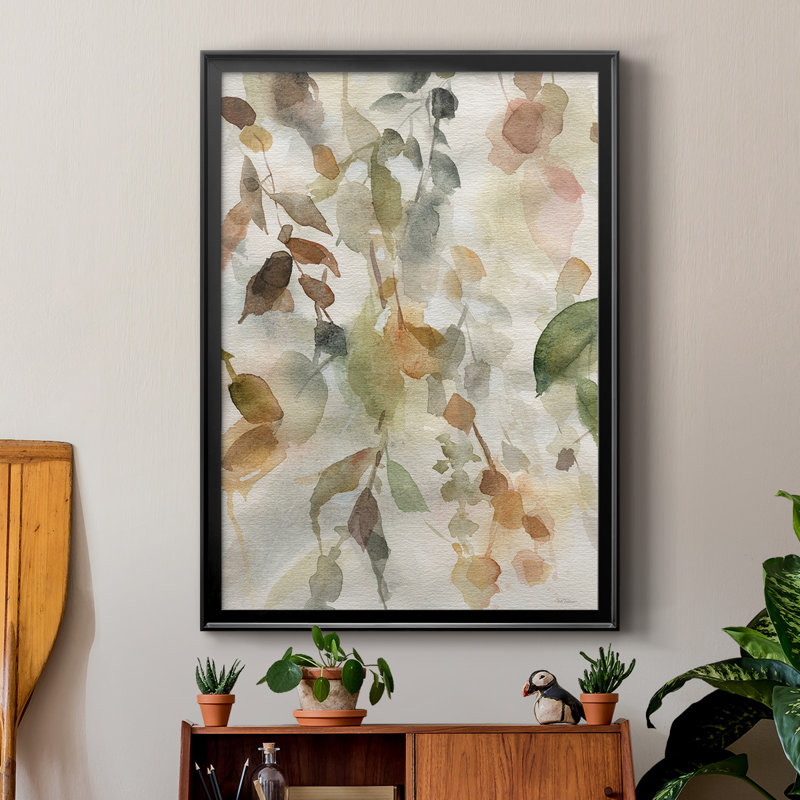 Cascading Nature II, reproduction encadrée de qualité supérieure - prête à être accrochée, H 42,5 po x l 30,5 po, Noir