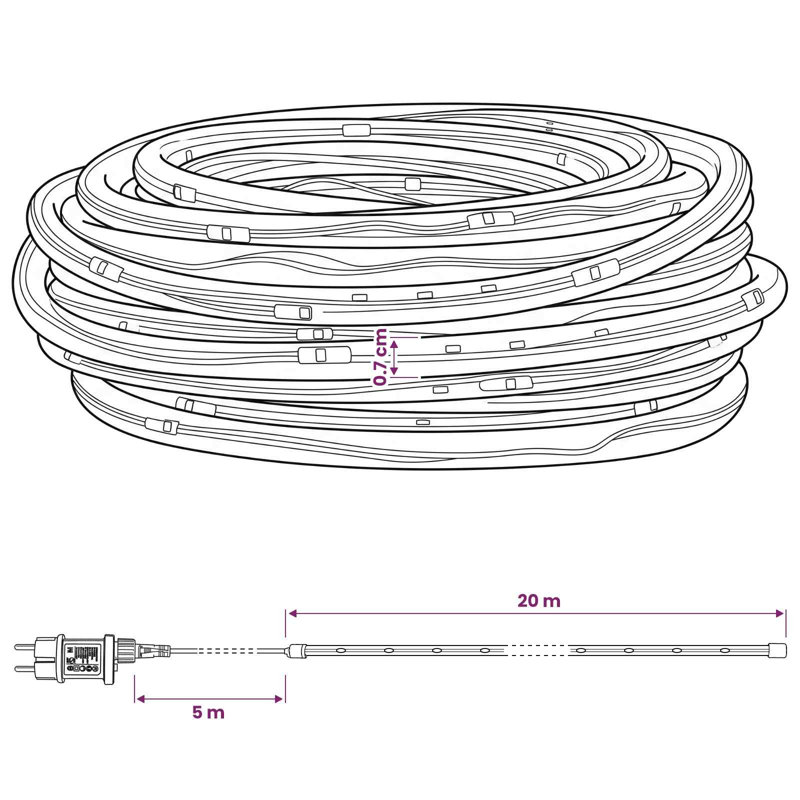 Rope Lights, 20 m