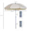Bronica 202cm Tilt Beach Parasol-1364080603