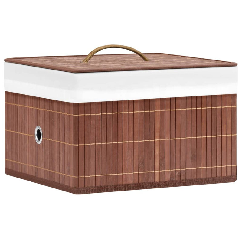 Rebrilliant Bamboo Decorative Basket, Brown