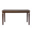 Ensemble de table de salle à manger 6 pièces, table rectangulaire, 4 chaises capitonnées à dossier haut et 1 banc-2120793397