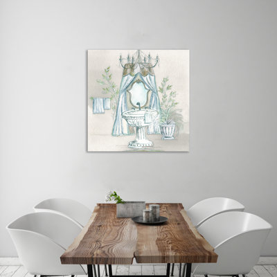 " French Dressing Room: Aqua Sink "
