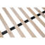Lit superposé simple au-dessus d'un lit double en métal / métal robuste robuste / réduction du bruit / sans grincement / lattes de bois / aucun sommier requis-531270866