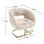 Chaise d'appoint rembourrée et capitonnée Alleen-1837035499