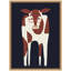 «Farm Cow» par Hannah Beisang, reproduction d'art sur toile encadrée-1805920403