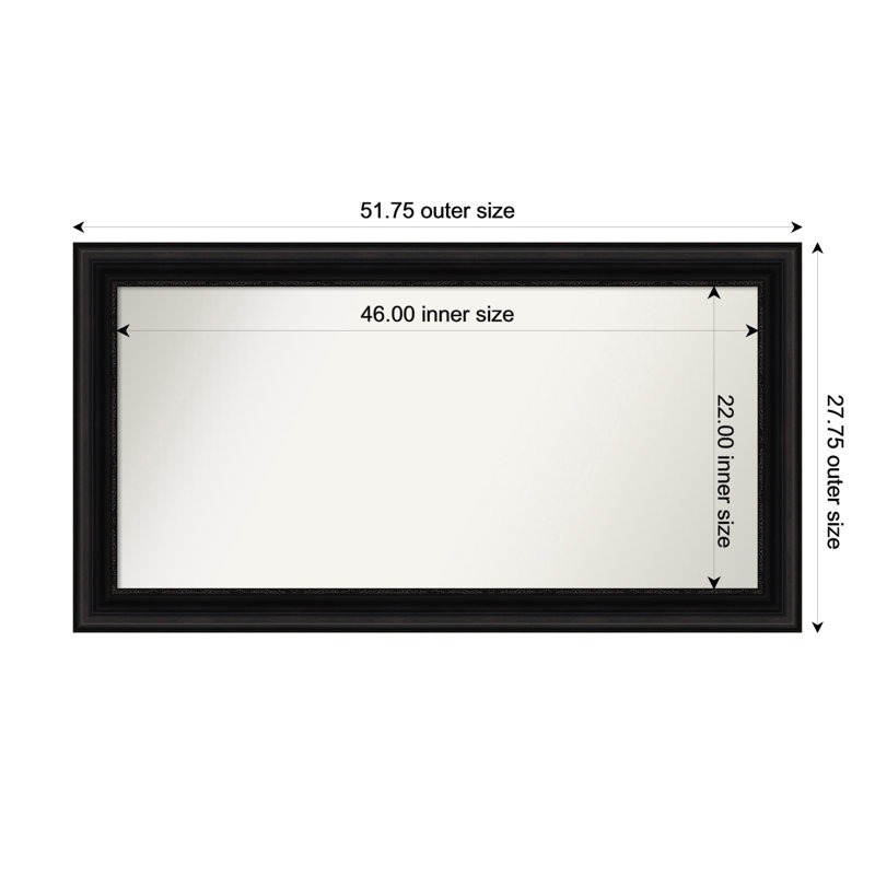Senaiya Wall Mirror, Rectangle, 27.75" x 51.75"