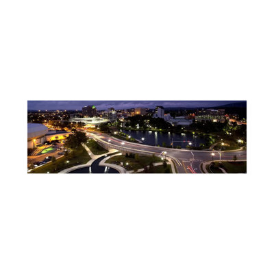 High Angle View Of A City, Big Spring Park, Huntsville, Madison County, Alabama, USA - Wrapped Canvas Panoramic Print