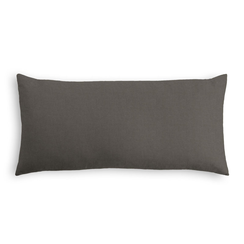 Housse de coussin rectangulaire, 12 po x 18 po, Gris foncé