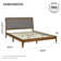 Bollen Solid Wood Upholstered Headboard Bed Frame