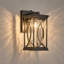 Glass and Aluminium Wall Light