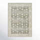 Delyse Oriental Machine Made Power Loomed Polyester Area Rug in Olive/Gold/Beige/Gray