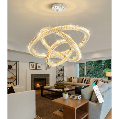 Lustre moderne à lumière DEL