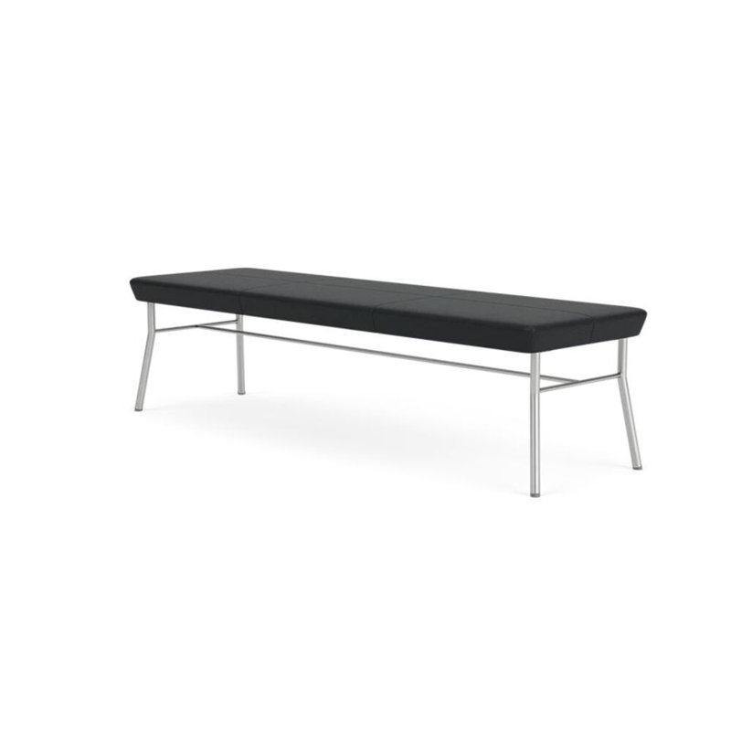 Lesro Banc en métal Mystic, Argent, Modena graphite