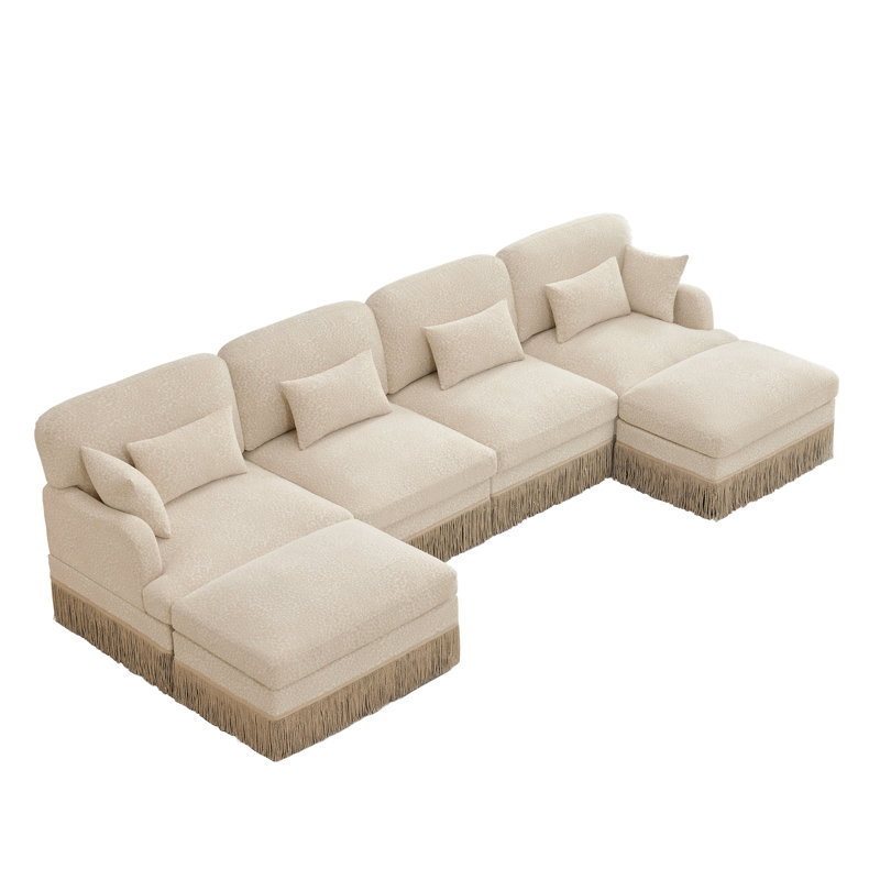 Canapé Comfy, H 34,6 po x l 131,5 po x l 55,4 po, Beige