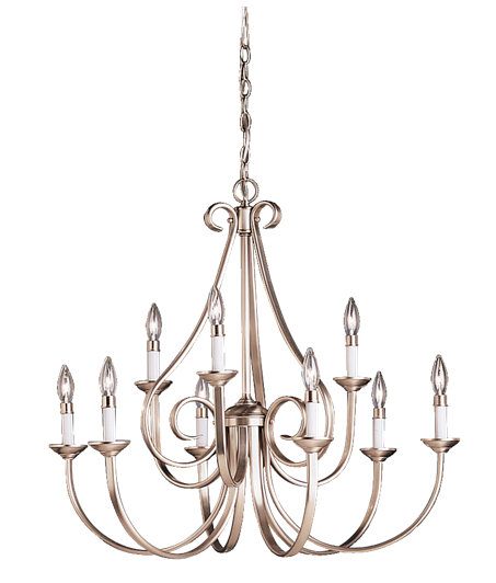 Dover 9 - Light Dimmable Tiered Chandelier