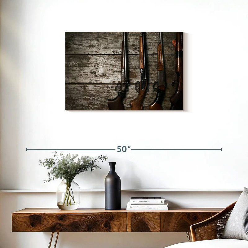 Senne Hunting Guns, 20" H x 30" W