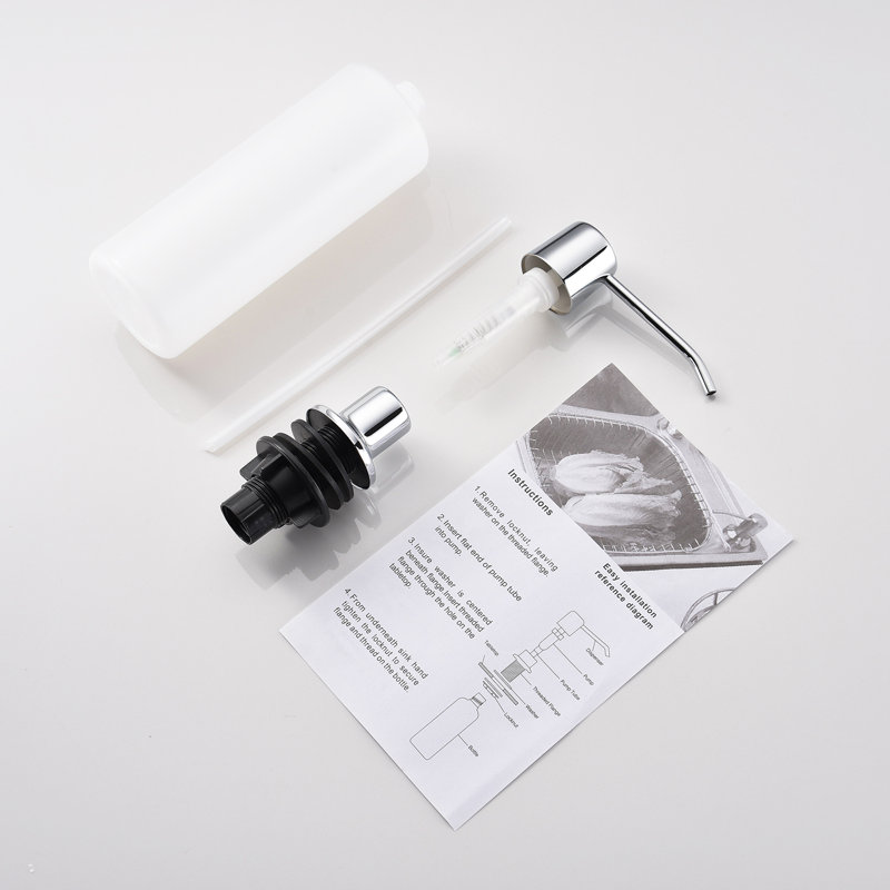 Distributeur de savon, Chrome poli