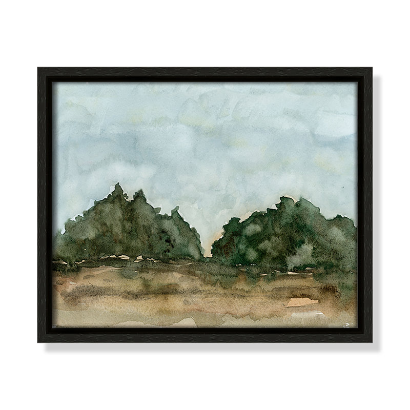 «Ohanko Landscape II Print» par Corinne Rose Designs, Espresso, H 9,5 po x l 11,5 po