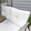 Causeuse de patio en aluminium pour 2 personnes avec coussins épais-9550230