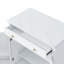 Garde-manger autoportant moderne, rangement pour nourriture buffet, armoire à café avec tiroir, 2 tablettes réglables et 2 tablettes de porte pour la salle à manger, cuisine, blanc-1117762609