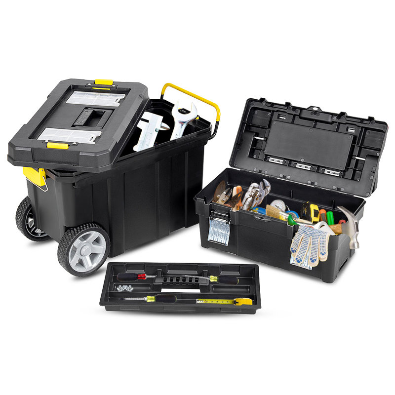 Portable 2 Piece Plastic Organiser Boxes