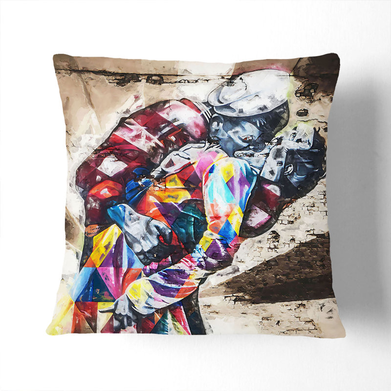Square Throw Cushion, Black, 40cm H x 40cm W x 15cm D