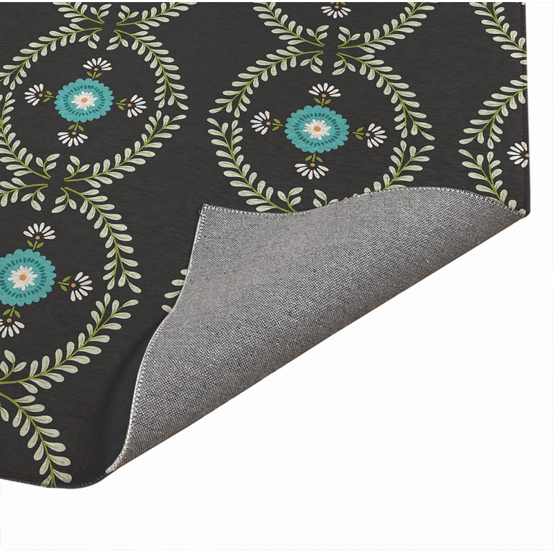 Tapis de bureau Bree, L 48 po x P 72 po, Gris anthracite