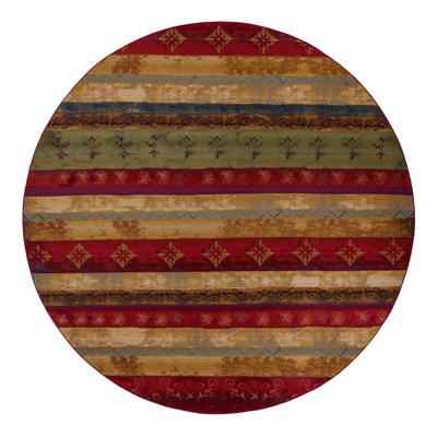 Merrimac Floral Red/Beige Indoor/Outdoor Area Rug