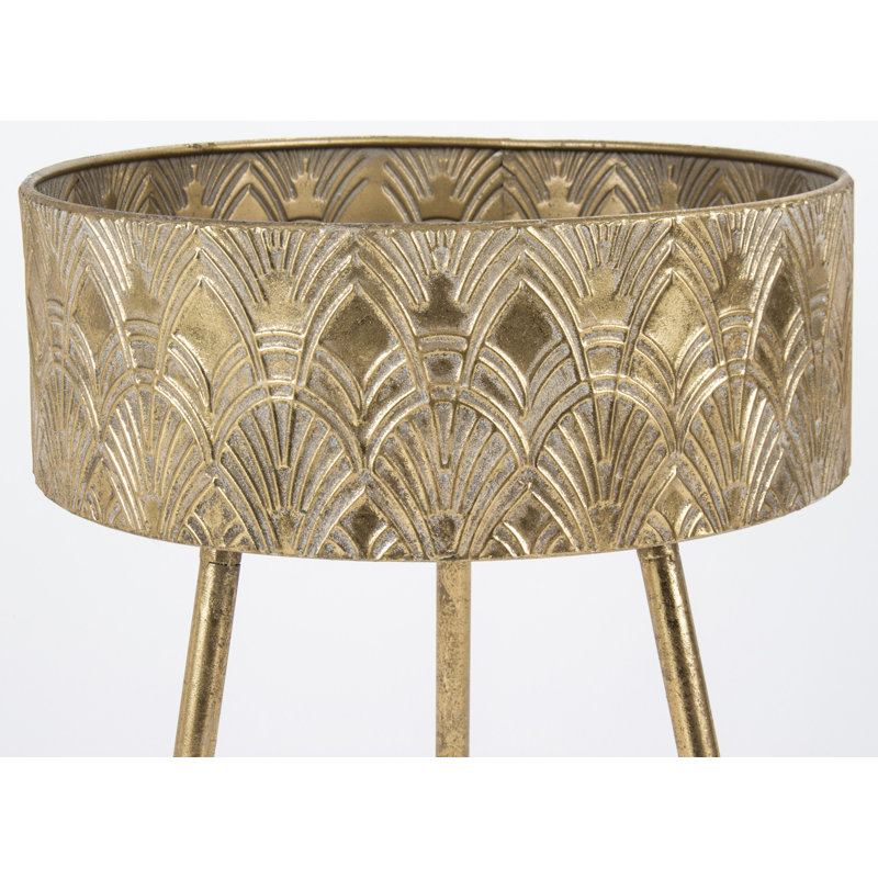 Alis Metal Pot Planter, 68.5cm H x 39.5cm W x 39.5cm D