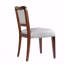 Ensemble de 2 chaises de salle à manger rembourrées - chaises d'appoint traditionnelles élégantes en tissu avec lignes courbes, structure en bois massif-891657082