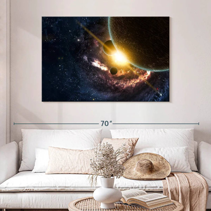 Oberle Space Nebulae And Planets, 32" H x 48" W