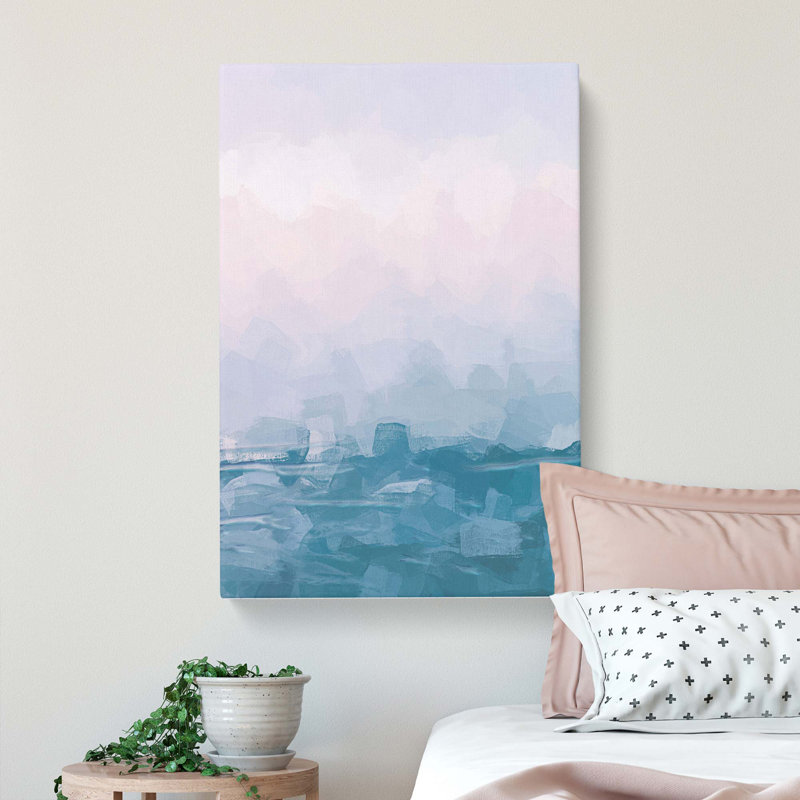 Lake Garda Italy In Abstract - Wrapped Canvas, 76cm H x 50cm W x 3cm D
