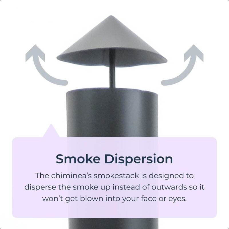 Ashna Column Wood Burning Smokeless Chimnea