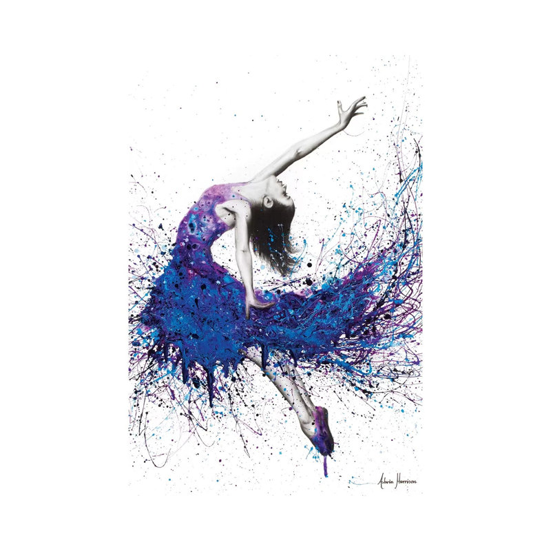 Dancer ciel soirée, H 26 po x l 18 po x P 1,5 po