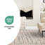 Tapis blanc rayé blanc à faible circulation-861654871